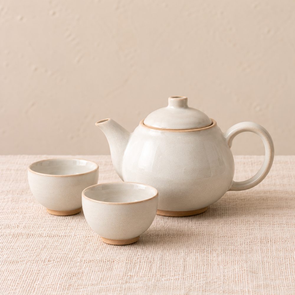 Matte White Tea Set